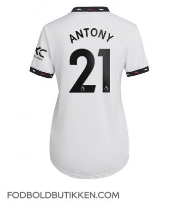 Manchester United Antony #21 Udebanetrøje Dame 2022-23 Kortærmet